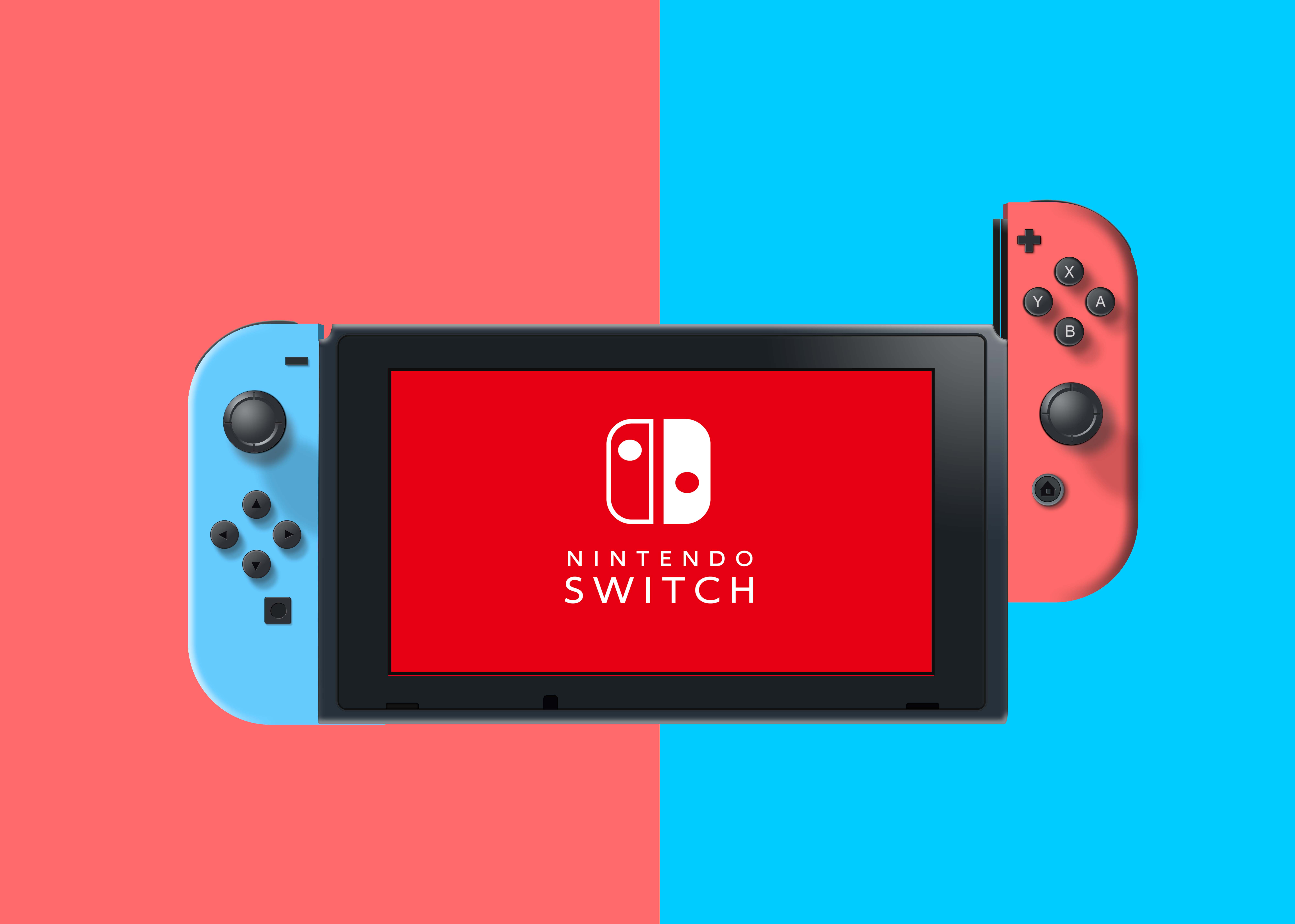 Nintendo Switch Console mockup  
